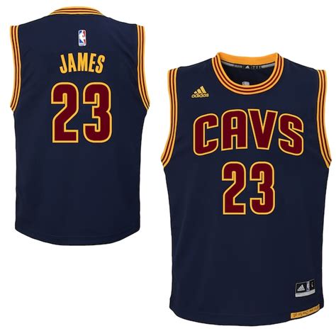 adidas Cleveland Cavaliers Youth Lebron James Replica Alternate Jersey 